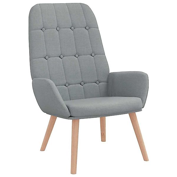 vidaXL Sessel Relaxsessel Hellgrau Stoff (1-St) günstig online kaufen