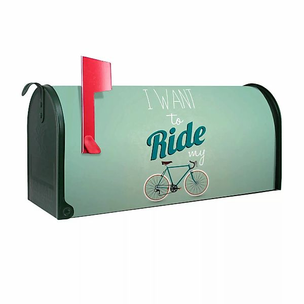 Banjado Amerikanischer Briefkasten Grün 48x22x16cm US Mailbox Letterbox Pos günstig online kaufen