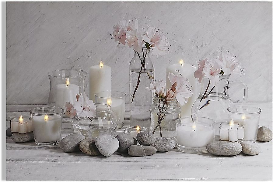 Art for the home LED-Bild "LED Serenity" Modern  Zen 1 Stk. tlg. LED-Leinwa günstig online kaufen