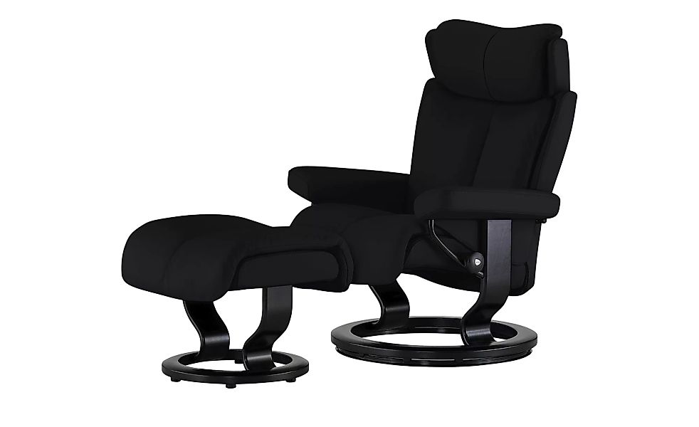 Stressless Relaxsessel mit Hocker - schwarz - 77 cm - 108 cm - 76 cm - Pols günstig online kaufen