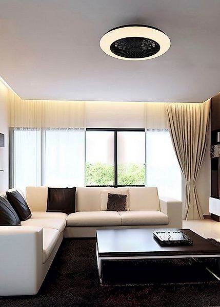 Reality Leuchten LED Deckenleuchte Stralsund Deckenventilator, CCT - über F günstig online kaufen