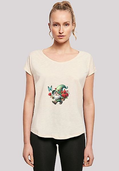 F4NT4STIC T-Shirt Gnom Frühling Blumen Schmetterling Premium Qualität günstig online kaufen