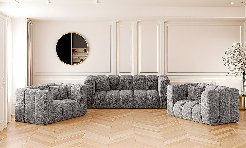 Kaiser Möbel Loungeset Sofagarnitur 2+1+1 Couchgarnitur günstig online kaufen