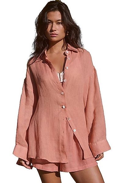 Next Strandshirt Strandbluse aus 100 % Leinen (1-tlg) günstig online kaufen
