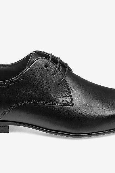 Next Unifarbene Derby-Schuhe aus Leder Schnürschuh günstig online kaufen