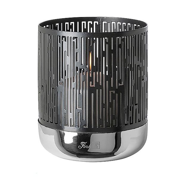 Fink Duftkerze Fink Windlicht BRIANO DH 13x15.50 cm schwarz Teelichthalter günstig online kaufen