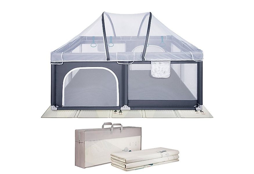 ONVAYA Laufgitter mit Insektenschutznetz, Laufstall, Babyzaun, Krabbelgitte günstig online kaufen