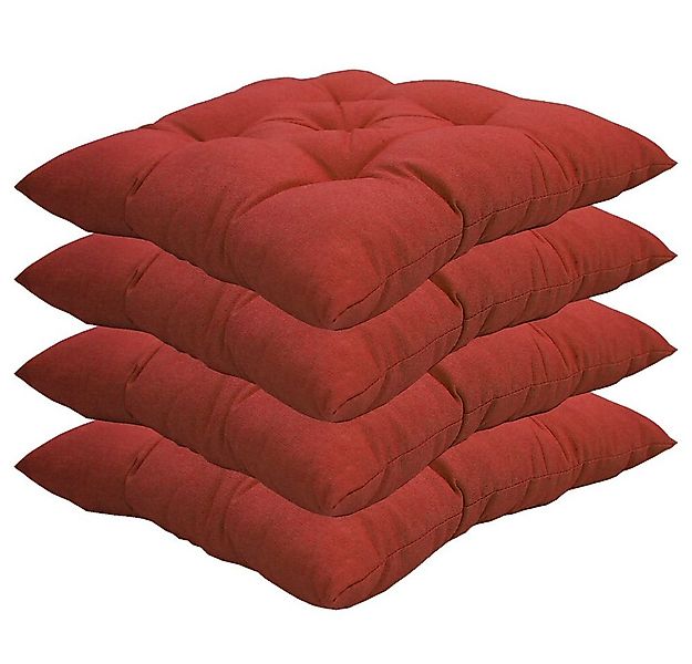 NYVI Stuhlkissen Sitzkissen Genua 4er Set - Dekokissen Sitzauflage für Indo günstig online kaufen