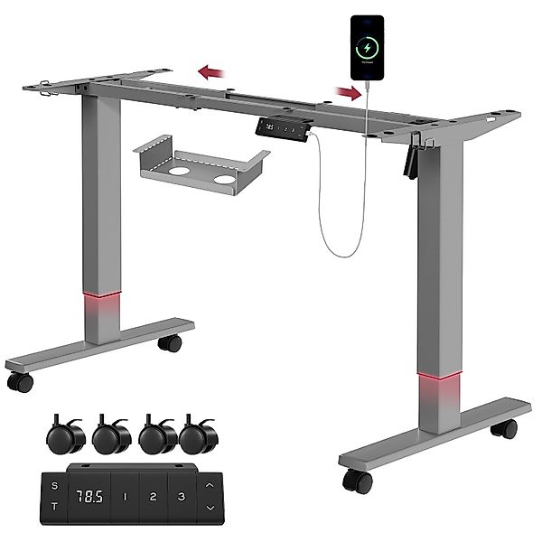 HOMALL Schreibtisch Elektrisch höhenverstellbares Tischgestell mit günstig online kaufen