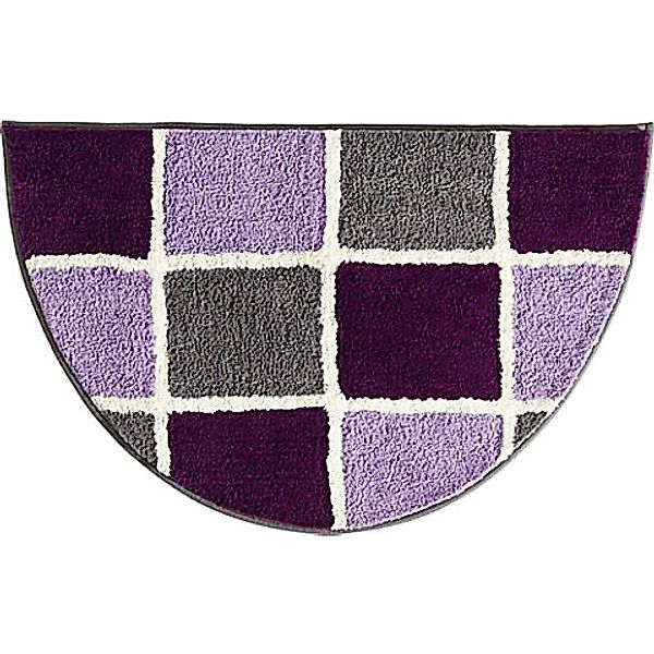 REDBEST Duschmatte Duschvorlage "Los Angeles" halbrund, Höhe 20 mm, Karo günstig online kaufen