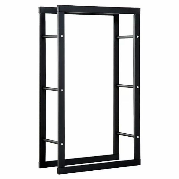 HOMCOM Kaminholzständer schwarz B/H/L: ca. 25x100x60 cm ca. 100 kg günstig online kaufen