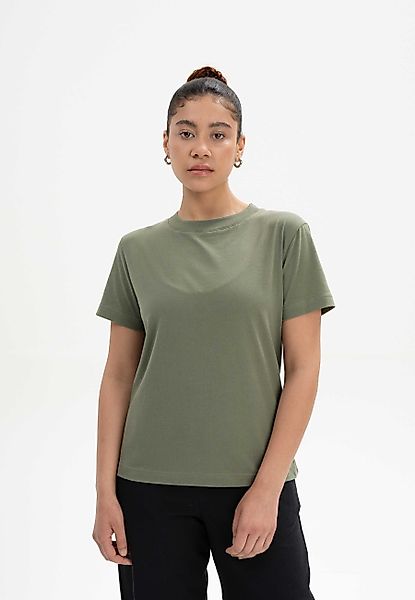 MELA Kurzarmshirt T-Shirt KHIRA Fein gerippter günstig online kaufen