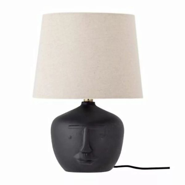 Bloomingville Tisch Lampe Leuchte H=43cm schwarz creme Gesicht Terracotta S günstig online kaufen