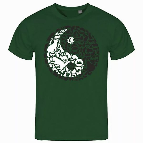 deinshirt Print-Shirt Herren T-Shirt Katzen Yin und Yang Funshirt mit Motiv günstig online kaufen