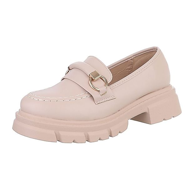 Ital-Design Moderne Damen Loafer mit Schnalle günstig online kaufen