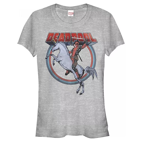 Marvel - Deadpool - Deadpool On Unicorn - Frauen T-Shirt günstig online kaufen