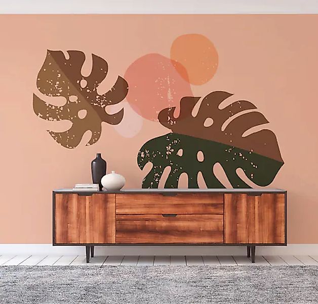 A.S. Création Vliestapete »Fototapete Monstera Blätter Beige Braun« matt st günstig online kaufen