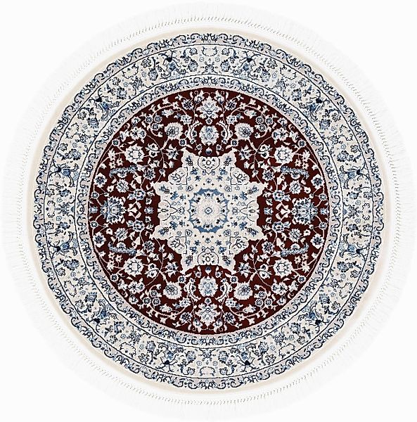 carpetfine Teppich »Nain Diane«, rund, 8 mm Höhe, Kurzflorteppich, Orient L günstig online kaufen