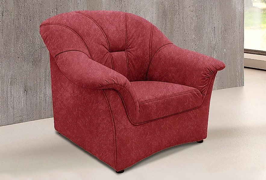 DOMO collection Sessel "Papenburg zeitlose Rückensteppung, elegante Armlehn günstig online kaufen