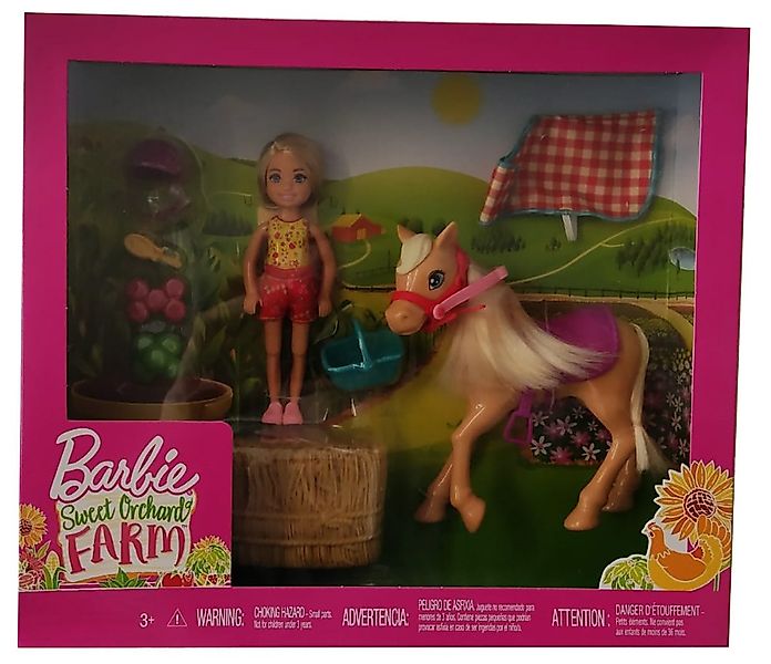 Mattel® Anziehpuppe Mattel Barbie GFF50 - Chelsea und Pony Spielset (2-tlg) günstig online kaufen