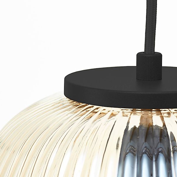 Brilliant Pendelleuchte »Kaizen« E27 1 Stk. Riffelglas, 176 x 105 cm, E27, günstig online kaufen