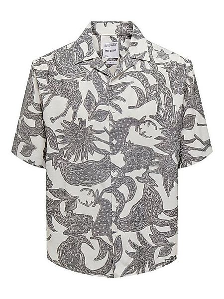 ONLY & SONS Kurzarmhemd Sommer mit Resort-Kragen ONSDEN LIFE RLX SS GRAPHIC günstig online kaufen