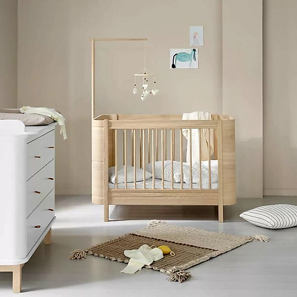 Oliver Furniture Kinderbett Wood Mini+ Weiß/Eiche günstig online kaufen