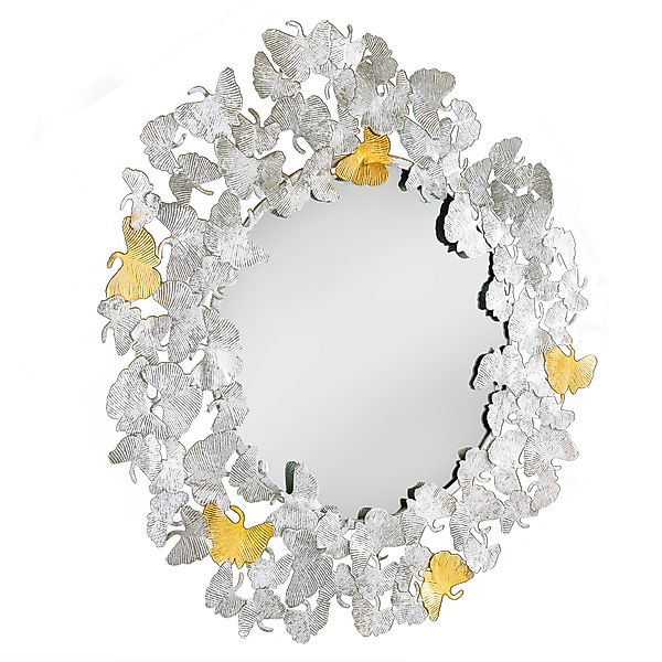 riess-ambiente Wandspiegel GINKGO LEAFS XL 90cm günstig online kaufen