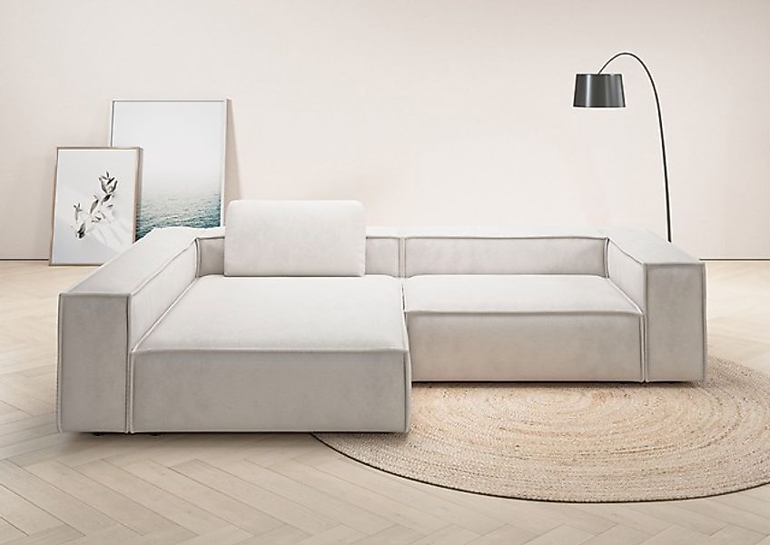 Places of Style Ecksofa »Watertown, moderne XXL L-Form, 306 cm breit«, Komf günstig online kaufen