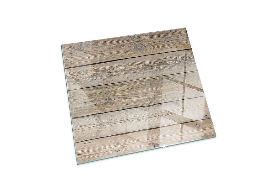 Tulup Bodenschutzplatte Beige Textur von Holzbrettern, Gehärtetem Glas Kami günstig online kaufen