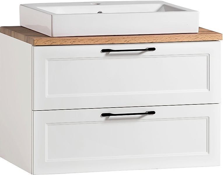 welltime Waschtisch "Lana" Badmöbel inkl. Waschbecken, 80 cm breit günstig online kaufen