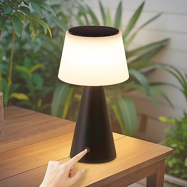 Nettlife LED Tischleuchte Nachttischlampe Solar Akku günstig online kaufen