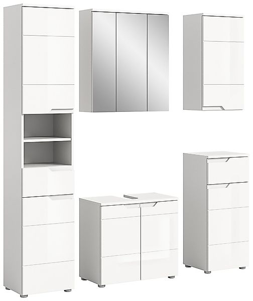 INOSIGN Badmöbel-Set »CAPRI, 5-teilig, mit eingefasster Griffmulde, bestehe günstig online kaufen
