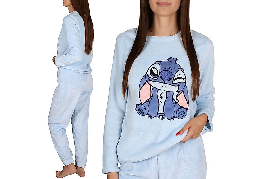 Sarcia.eu Pyjama Disney Stitch Damen Fleece-Pyjama, 2-teilig, warm, langarm günstig online kaufen