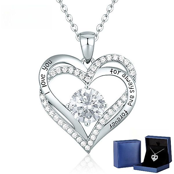 PFCTART Herzkette 925 Sterling Silber Herz-Anhänger günstig online kaufen