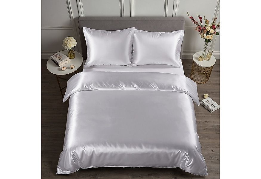 Cozyor Bettwäsche Satin glänzend 135x200, 155x200, 155x220, 200x200cm mit R günstig online kaufen