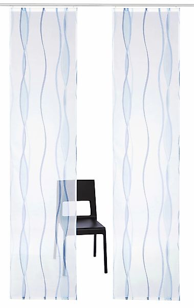 my home Schiebegardine "Dimona" Klettschiene 2 Stk. tlg. 2-er Set, Fertigga günstig online kaufen