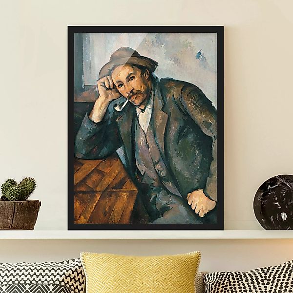 Bild mit Rahmen Kunstdruck - Hochformat Paul Cézanne - Der Raucher günstig online kaufen