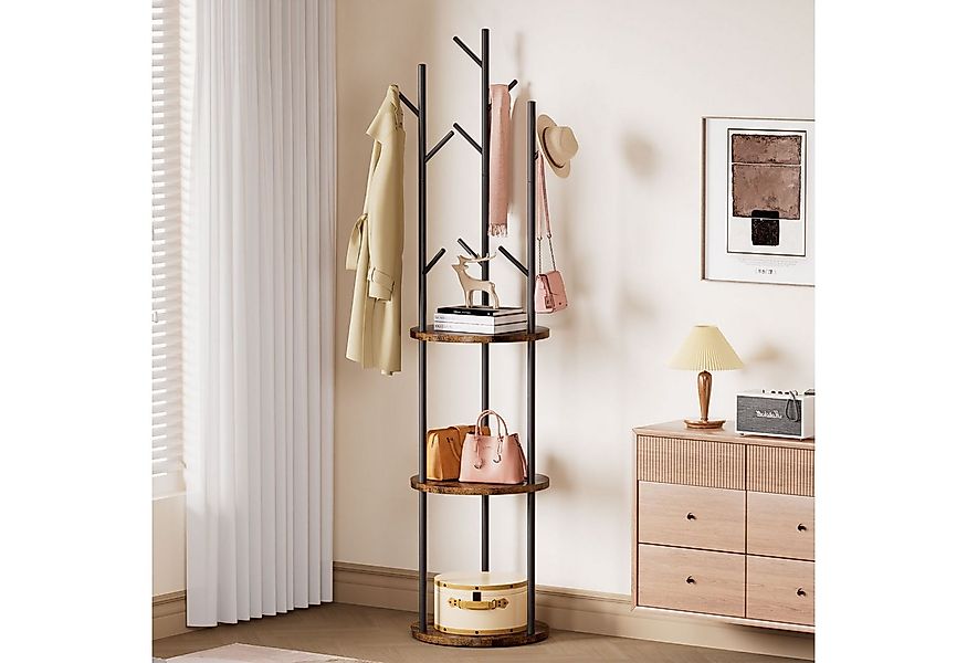 Yorbay Garderobenständer Kleiderständer aus Holz&Metalrahmen, Garderobe mit günstig online kaufen