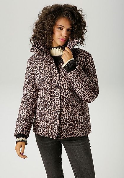 Aniston CASUAL Steppjacke im trendigen Leo-Print günstig online kaufen