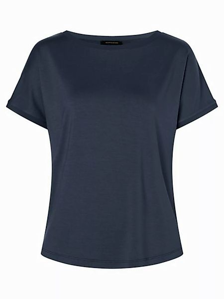 T-Shirt mit Chiffonkante, marine, Sommer-Kollektion günstig online kaufen