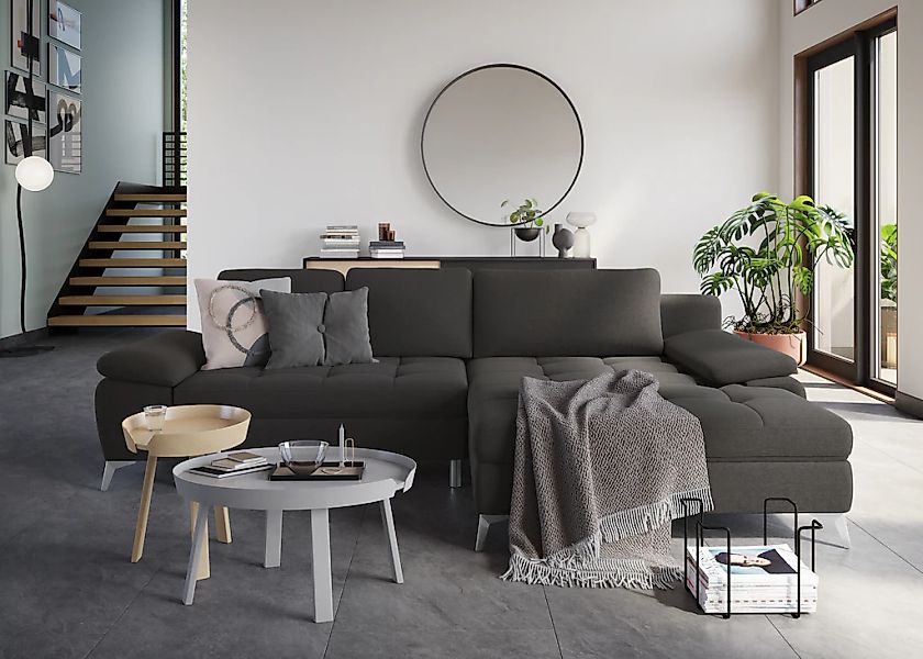 sit&more Ecksofa "Latigo L-Form" mit Mega-Recamiere, wahlweise mit Bettfunk günstig online kaufen