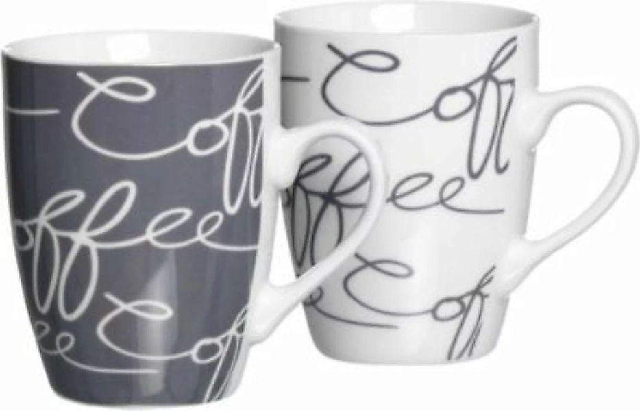 Ritzenhoff & Breker CORNELLO Kaffeebecher 250 ml grau 2er Set Tassen bunt günstig online kaufen