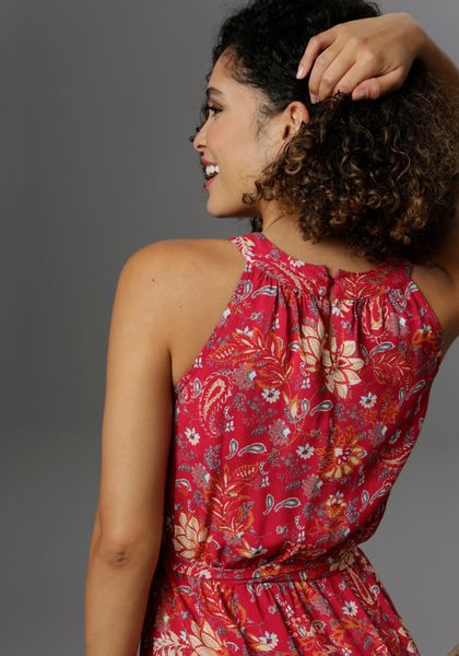 Aniston CASUAL Sommerkleid mit fantasievollem Blumendruck günstig online kaufen