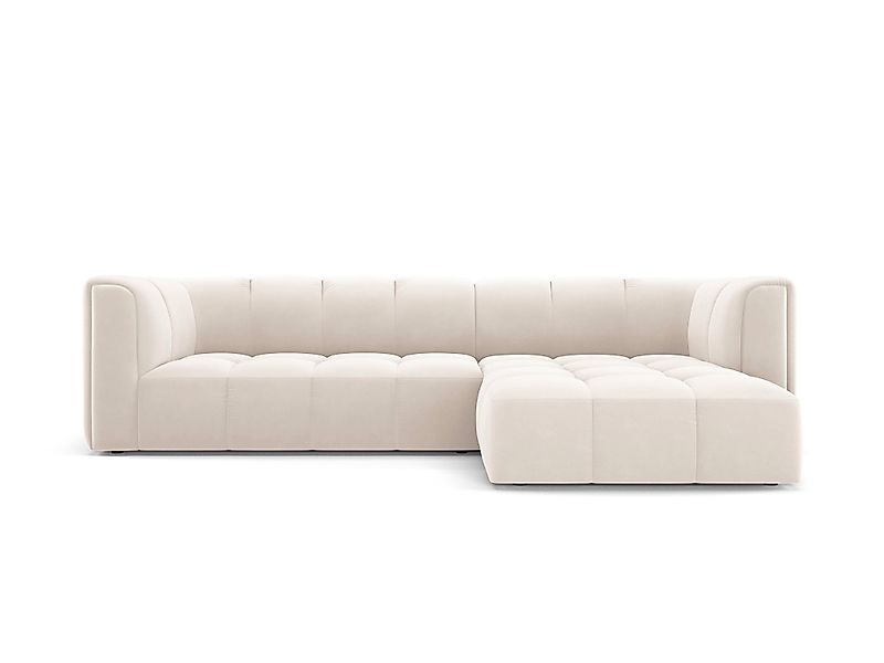Milo Casa | Ecksofa Francesca Samt rechts 3-Sitzer günstig online kaufen