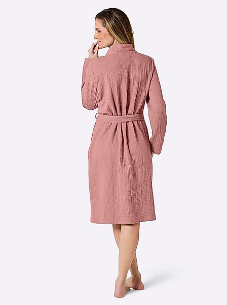 Witt Damenbademantel Bademantel ., Länge ca. 105 cm, Baumwolle, Bindeband günstig online kaufen