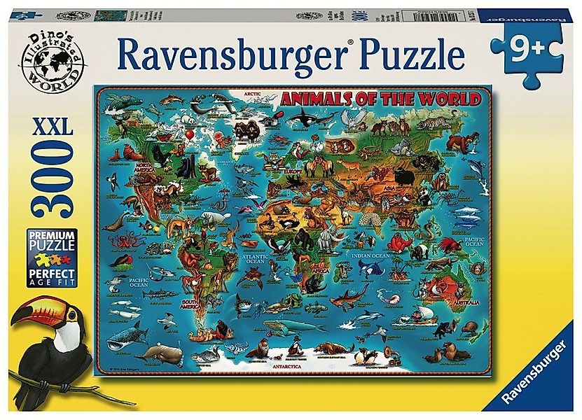 Ravensburger Puzzle 300 Teile Ravensburger Kinder Puzzle XXL Tiere rund um günstig online kaufen