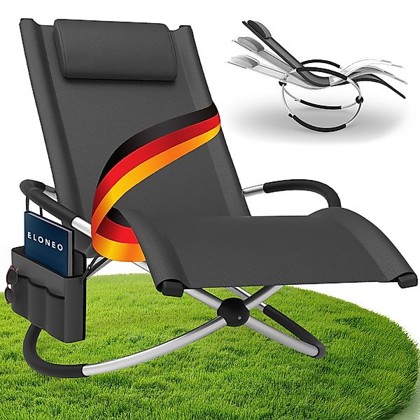 ELONEO Gartenliege Schaukelliege Outdoor mit Tasche, günstig online kaufen