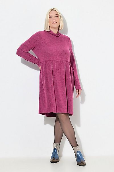 Ulla Popken Jerseykleid Strickkleid A-Linie Stehkragen Langarm günstig online kaufen