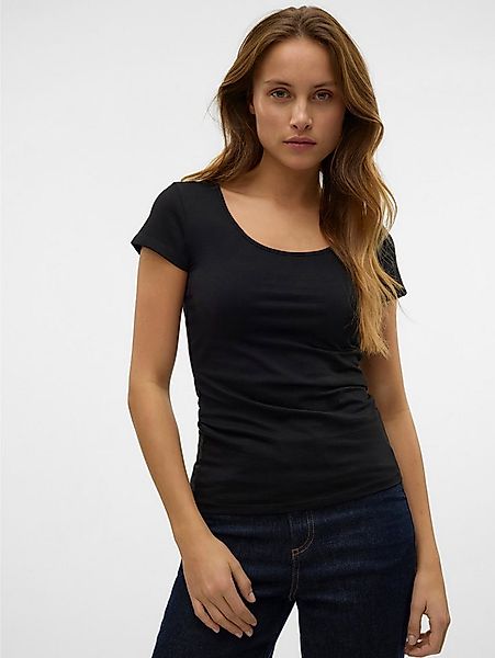 Vero Moda Rundhalsshirt VMMAXI MY SOFT SS U-NECK günstig online kaufen